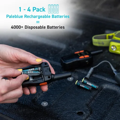 Vista 4 de paleblue Baterías de litio AAA recargables por USB, 1 hora de tiempo de carga, recarga más de 1000 veces, 600 mAh, cable de carga USB-A a USB-C 4
