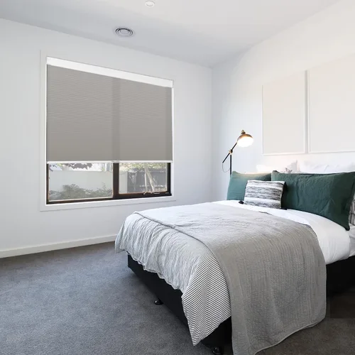 Vista 2 de Persianas celulares inalámbricas con filtro de luz, impermeables, con diseño de panal, para ventanas, aisladas de aluminio, térmicas, cortadas a