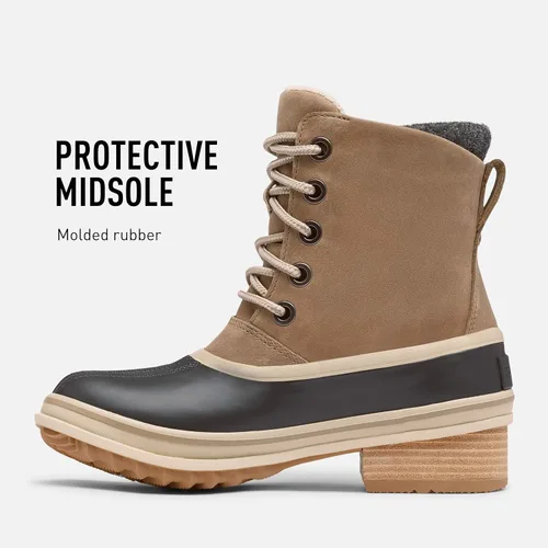 Vista 4 de Sorel Encaje Slimpack III para mujer, lluvia y nieve, resistente al agua, Nieve