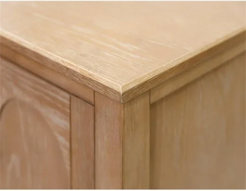 Vista 4 de Consola de madera moderna consola de entrada de madera totalmente montada marrón claro