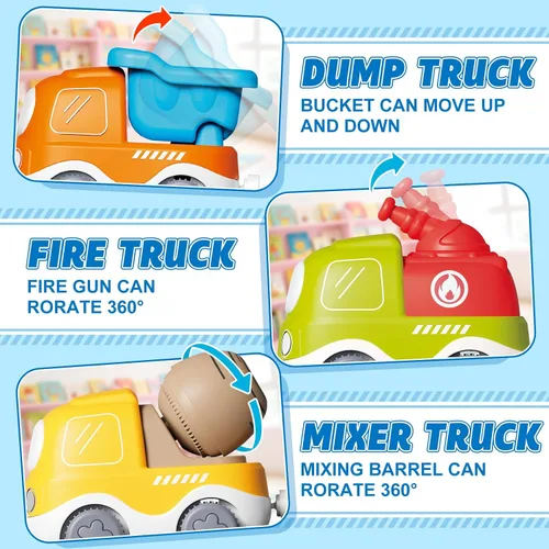 Vista 3 de Juego de Tren para Niños Pequeños con Vapor, Sonido y Luces, Juguetes para Niños de 2 a 4 años, Juego de Tren Eléctrico con Pistas y Señales