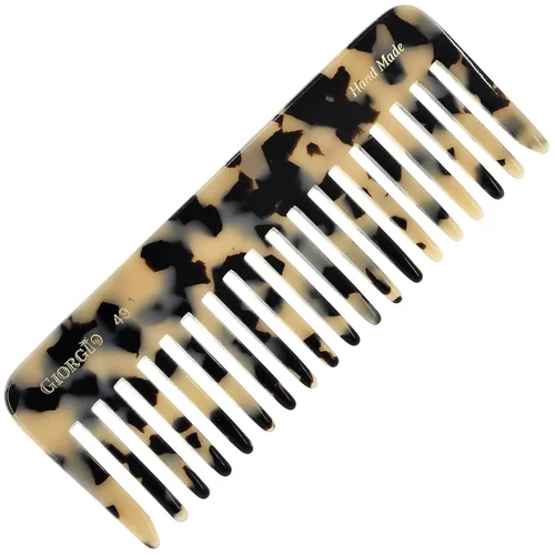 Vista 16 de Giorgio G49 Graphite, peine grande para desenredar el cabello, dientes anchos para cabello grueso, rizado y ondulado. Peine desenredante