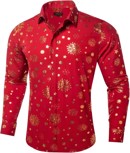 Vista 24 de DiBanGu Camisa de vestir de paisley de seda para hombre, formal, de manga larga, con cuello abotonado, camisas informales para fiesta de boda Negro