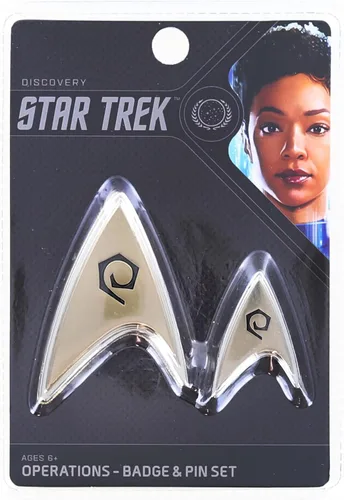 Vista 3 de QMx Quantum Mechanix - Star Trek Discovery - Juego de insignias y pines para operaciones empresariales