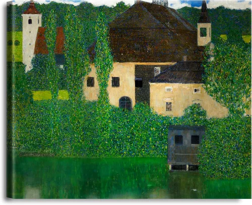 Vista 108 de A&T ARTWORK Avenue to Schloss Kammer por Gustav Klimt. Las reproducciones de arte clásico del mundo, impresiones en lienzo giclée para decoración