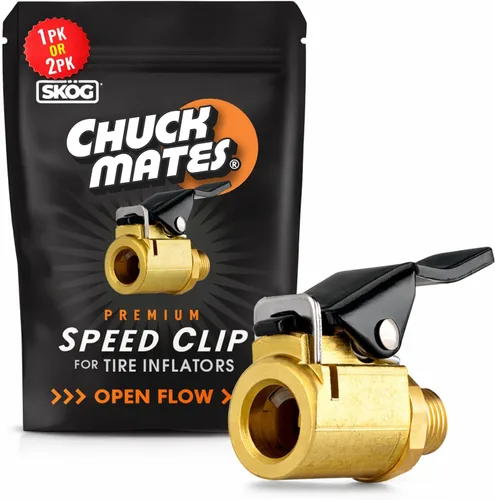 Vista 11 de Chuck Mates Premium - Portabrocas inflador de neumáticos NPT de conexión rápida de 1/4 pulgadas con SimpleSeal, tipo cerrado (paquete de 1)