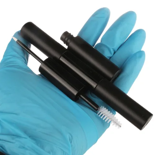 Vista 6 de COSIDEA 10 tubos vacíos de 5 mlx2 de doble extremo para rímel y delineador de ojos, tubo de rímel 2 en 1 de 0.3 fl oz y varita para botella