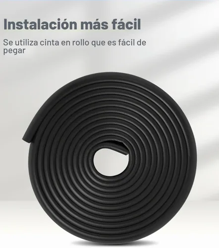 Vista 5 de Protector de esquina de espuma para bordes y esquinas, con parachoques de seguridad de espuma de 12.5 pies de longitud, protectores de esquina