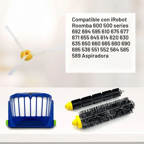 Vista 2 de Kit de piezas de repuesto para irobot Roomba 600 Series 694 676 675 692 695 677 671 655 645 690 680 660 650 620 614 y 500 Series 595 585 564 , 2
