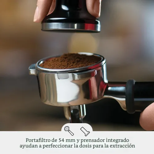 Vista 5 de Breville BES880BTR Barista Touch - Máquina de café expreso, trufa negra