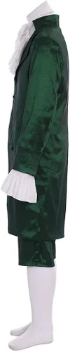 Vista 3 de Disfraz de Hamilton musical para cosplay Outtift Lin-Manuel Miranda Colonial Green Outfit