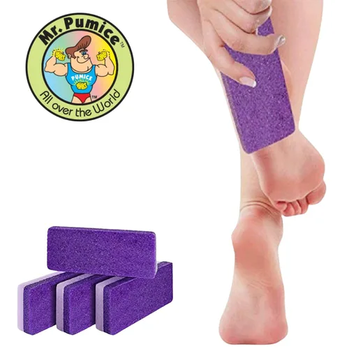 Vista 7 de Mr. Pumice Ultimate PUMI Bar 2 en 1 de grano doble (medio + grueso) removedor de callos, piedra de pedicura y lima de pedicura para pies y talones