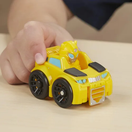 Vista 7 de Transformers Playskool Heroes Rescue Bots Academy Mini Bot Racers Converting Robot Toy Toy Pack 5, coches de juguete coleccionables de 2 pulgadas