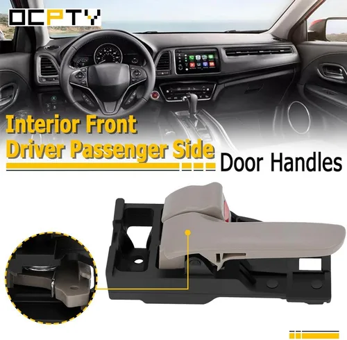 Vista 2 de OCPTY Manijas de puerta interiores delanteras del conductor izquierdo del pasajero lado derecho de repuesto para Toyota Tundra 2000-2006 para Toyota
