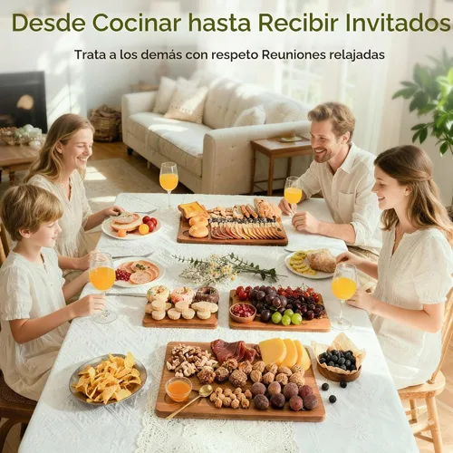 Vista 7 de Astercook Tablas de cortar de bambú carbonizado profundo
