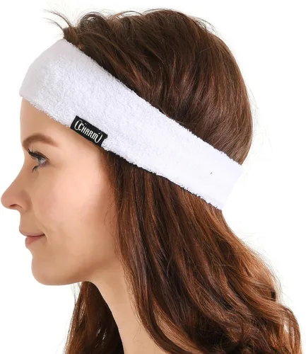 Vista 15 de CHARM Diadema deportiva para correr, banda para el sudor, bandana que absorbe la humedad