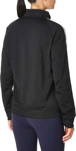 Vista 4 de adidas Top de pista delgada de 3 rayas Essentials para mujer Negro