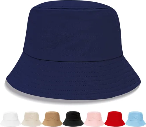 Vista 28 de NPQQUAN Bucket Hats for Men Woman Packable Foldable Sun Hats for Women Beige