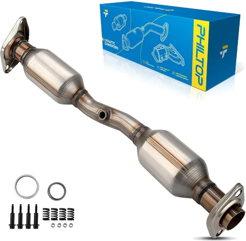 Vista 47 de PHILTOP Convertidor Catalítico de Ajuste Directo para Murano 2009 2010 2011 2012 2013 2014 3.5L, Cáscara de Acero Inoxidable Aluminio 203-1010