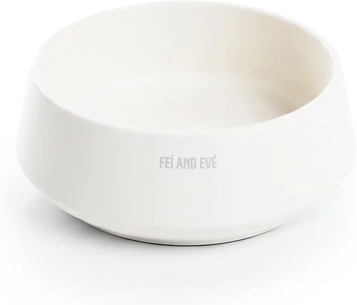 Vista 9 de Fei & Eve - Cuenco para perros de 30 onzas, color blanco nube
