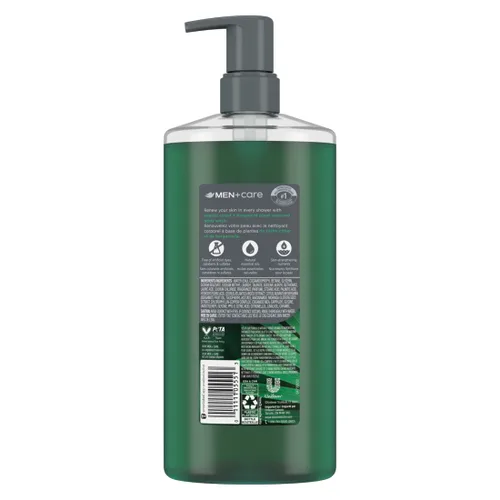 Vista 2 de DOVE MEN + CARE Jabón para el cuerpo Coastal Cedar & Bergamot Limpiador corporal hidratante a base de plantas para hombres, 26 onzas