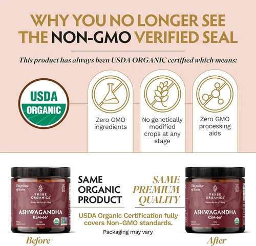Vista 9 de TRIBE ORGANICS Ashwagandha KSM 66 - Suplemento ayurvédico de extracto de polvo de raíz orgánica pura - Enfoque, apoyo al estado de ánimo, aumenta
