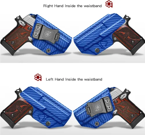 Vista 2 de Funda P238 IWB Kydex Holster Fit: Pistola Sig Sauer P238 - Transporte oculto en la cintura interior - Inclinación ajustable y retención 'Posi-Click