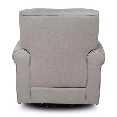 Vista 4 de Evolur London - Asiento giratorio tapizado de felpa, diseño ergonómico para guardería en fósil, montaje sin herramientas, fácil de limpiar