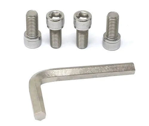 Vista 3 de iexcell Kit de tornillos de cabeza hexagonal de acero inoxidable 304, 100 unidades M2 x 0.157 in, paso de rosca de 0.016 in
