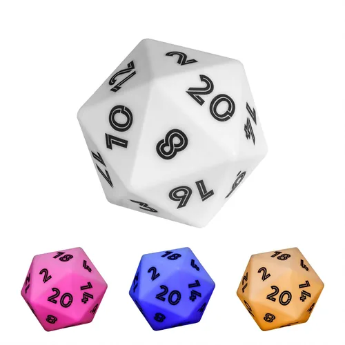 Vista 10 de Juego de dados de 7 dados poliédricos DND rojo mezclado con negro, dados D&D con bolsa de cuero para juegos de rol Mezcla roja negra