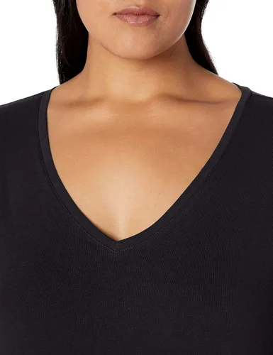 Vista 3 de Amazon Essentials - Camiseta de manga corta y cuello en V para mujer (disponible en tallas extragrandes)