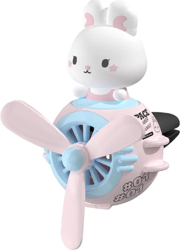 Vista 8 de Ambientadores para automóvil, diseño de oso piloto, lindo difusor giratorio para automóvil, diseño de caricaturas, salida de aire automotriz