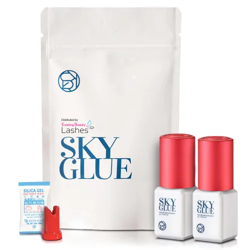 Vista 8 de Sky Glue S+ - Pegamento para extensión de pestañas, extra fuerte, con retención de 6 a 7 semanas y tiempo de secado de 1 a 2 segundos, pegamento