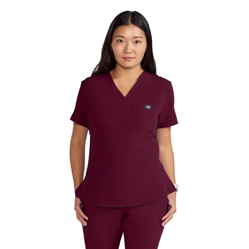 Vista 8 de Medline Lexington AVE - Camiseta médica para mujer, color morado real, talla M, cada una Negro