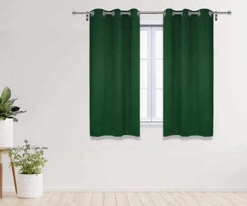 Vista 16 de YOUR CHAIR COVERS - Cortinas opacas de poliéster con ojales - (negro 52 x 63 pulgadas - juego de 2) - para oscurecer la habitación, dormitorio, sala