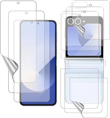 Vista 8 de [3 juegos de 12 piezas de protectores de pantalla mate para Z Flip 5, película de TPU suave ultrafina y antirreflejo para Samsung Galaxy Z Flip 5