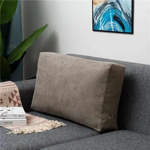 Vista 12 de YURRO Cojín de apoyo lumbar rectangular grande, almohada de lectura suave para sofá y cama, almohada de respaldo desmontable con cremallera oculta