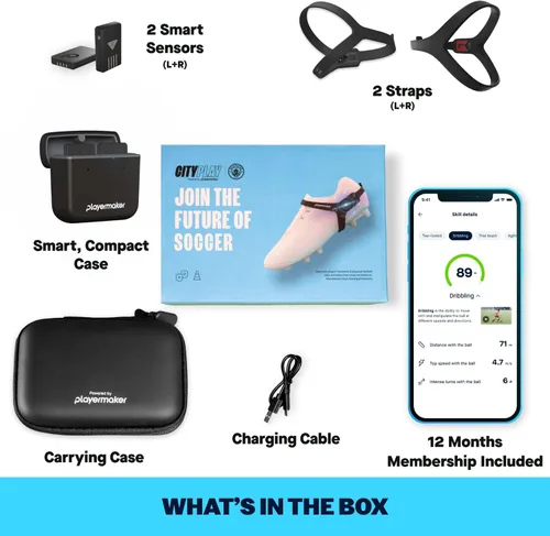 Vista 9 de CITYPLAY Smart Soccer Tracker for Cleats - Training Sensor for Youth