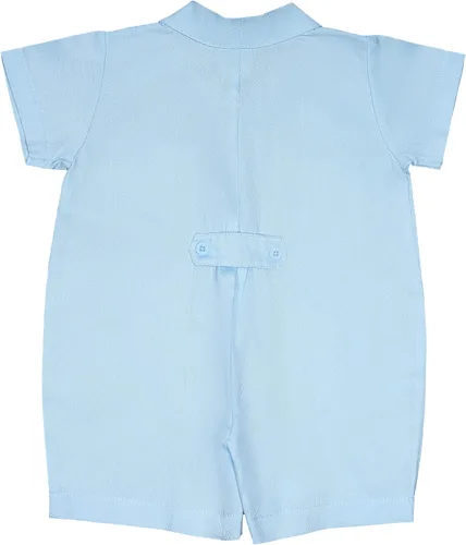 Vista 2 de Pelele de guayabera piqué para niños de algodón Guayabera pieza formal