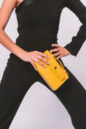 Vista 9 de Levantine KENDA - Mini bandolera con solapa para mujer, bolso de mano, bolso con asa superior