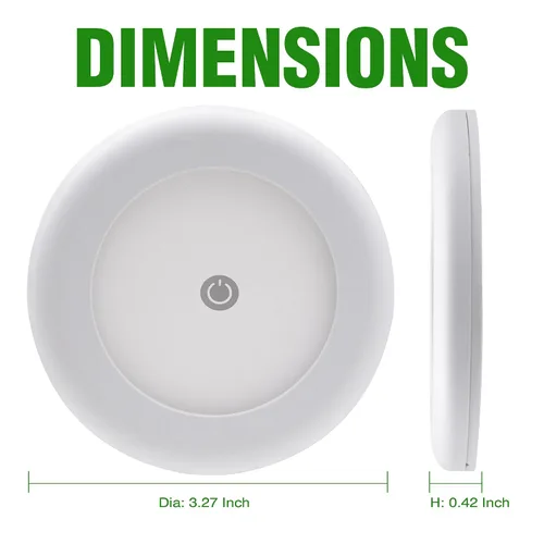 Vista 6 de Luz LED de 3 pulgadas para RV, luz de cúpula de 12V para montaje en superficie con interruptor regulador, luz interior de 12V para autocaravana
