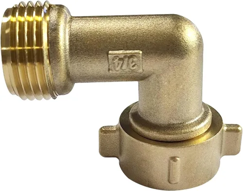 Vista 6 de Conector de codo de manguera de jardín de 90 grados Montaje de Adaptador de manguera de entrada de agua RV con lavadora a presión 3/4 "FHT x 3/4