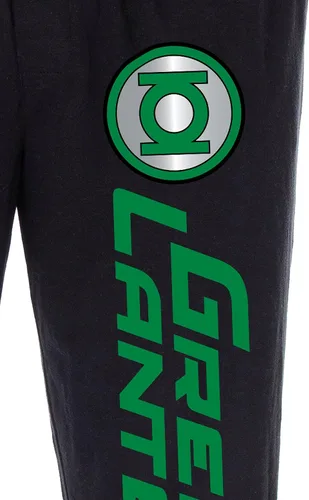Vista 3 de DC Comics Men's Green Lantern Corps Logo Superhero Loungewear Sleep Pajama Pants