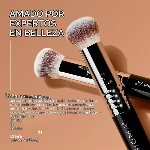 Vista 4 de Sigma Beauty F26 - Cepillo corrector abovedado, mezcla suave debajo