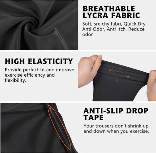 Vista 4 de Faja de fútbol para hombre con almohadillas para cadera, muslo, trasero, coxis, pantalones cortos de compresión acolchados para jóvenes, adultos
