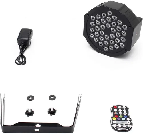 Vista 9 de HOLDLAMP Luces Par recargables de 36 W RGB alimentadas por batería, luces LED inalámbricas para DJ, activadas por sonido y control remoto para 1