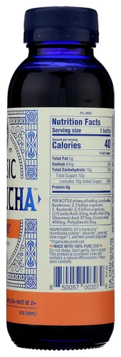 Vista 6 de GT's CLASSIC KOMBUCHA Gingerade - Botella de 10 onzas líquidas - Té fermentado crudo con probióticos para apoyo intestinal e inmunológico