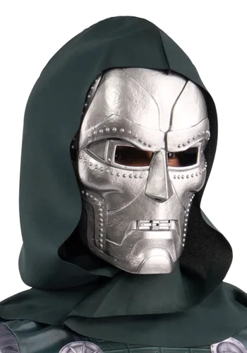 Vista 3 de Máscara Valor de Disfraz de Doctor Doom para Niños de Marvel Multicolor