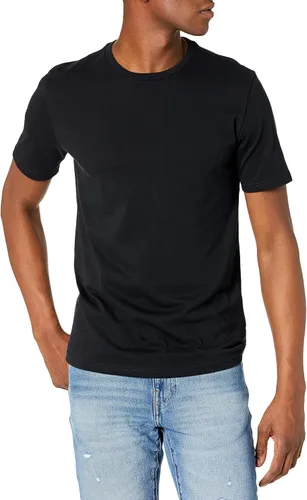 Vista 2 de Tienda Essentials Men's Slim-Fit Short-Sleeve Crewneck T-Shirt, Pack of 2