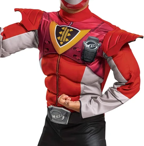 Vista 4 de Power Rangers Classic Beast Morphers Gold Ranger - Disfraz para niño
